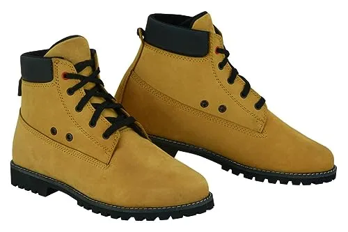 Bi Esse Cafe Race Scarpe Moto Pelle Nere con Lacci