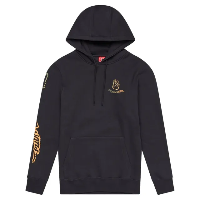 Troy Lee Designs Peace Out felpa con cappuccio Carbon pullover