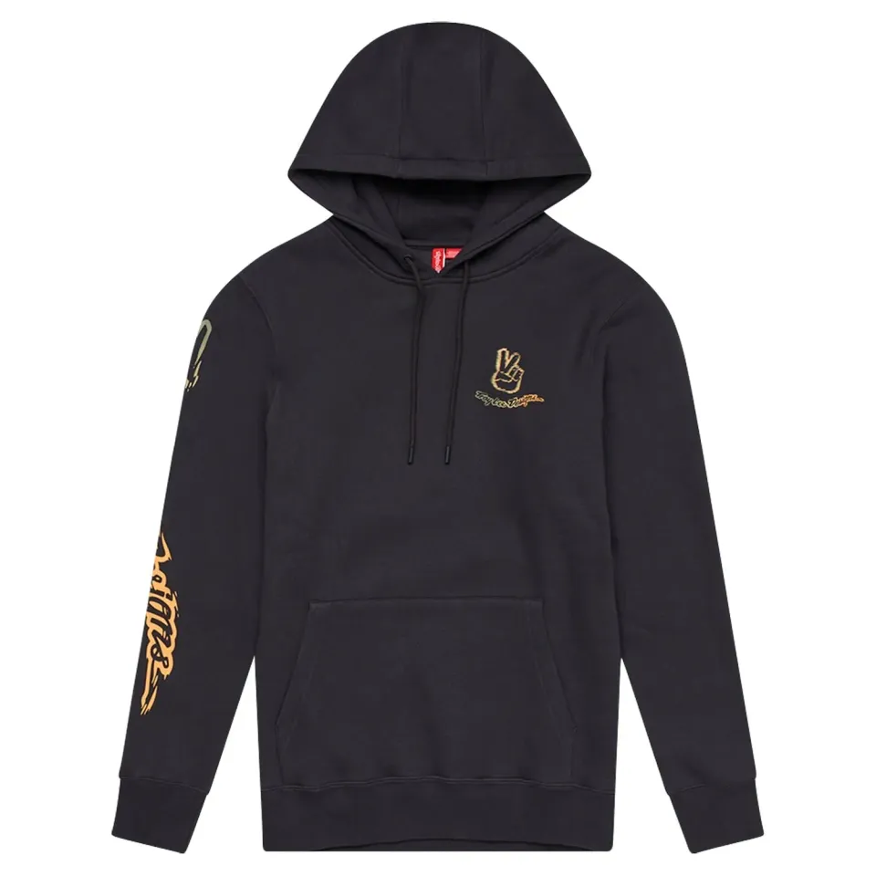 Troy Lee Designs Peace Out felpa con cappuccio Carbon pullover
