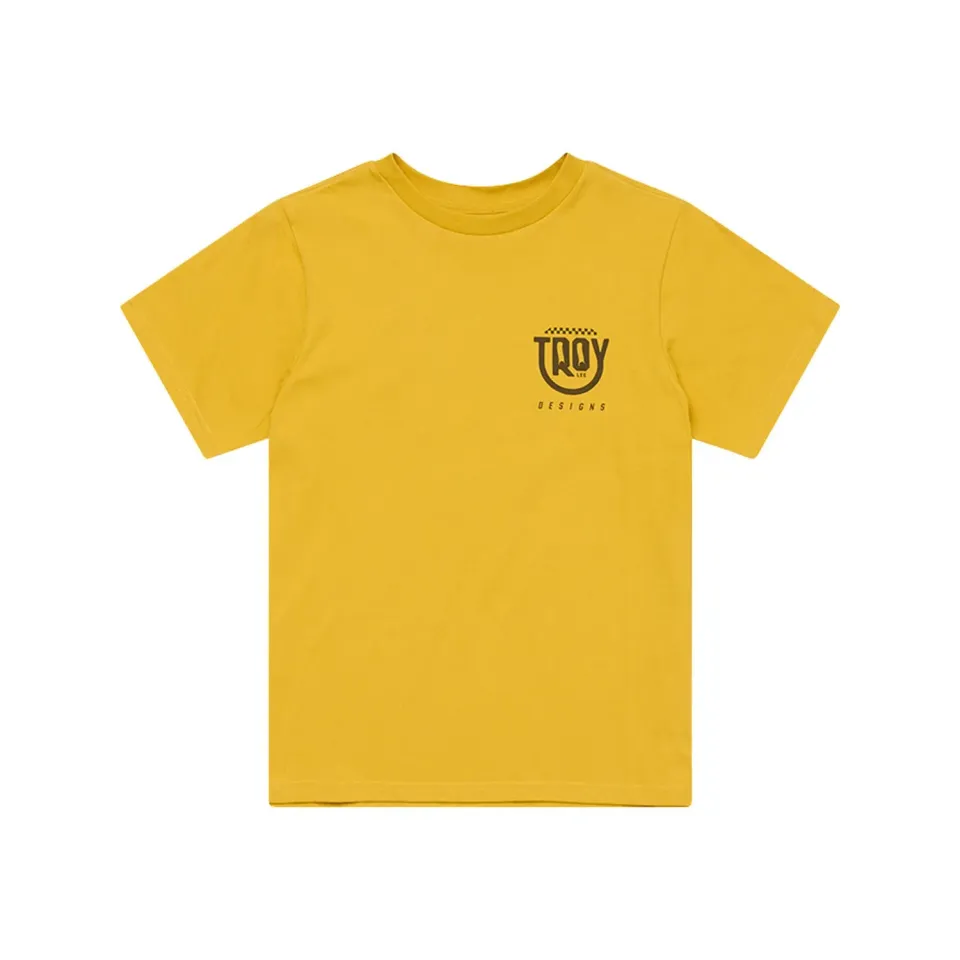 Troy Lee Designs Smiley T-Shirt Donna Manica Corta Golden