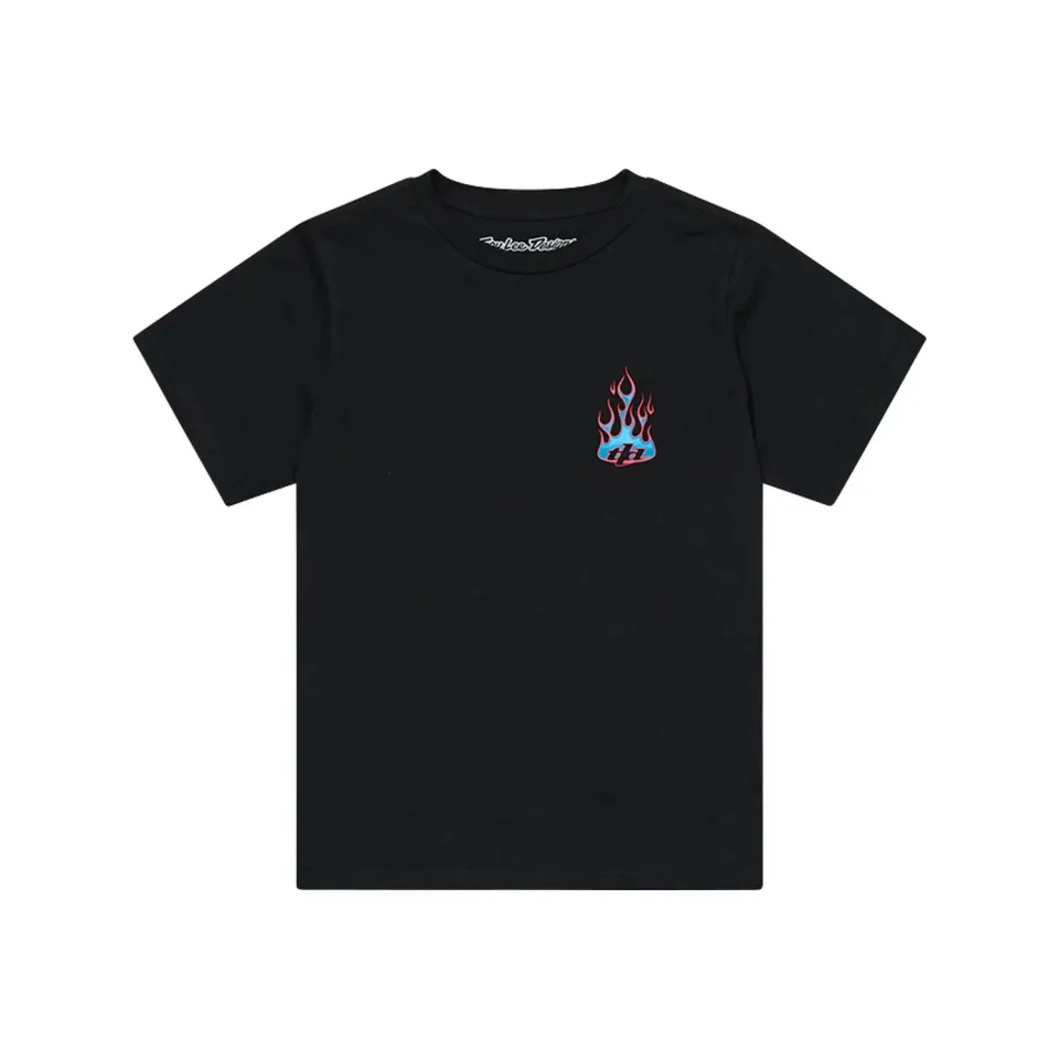 Troy Lee Designs Youth Torched Black t-shirt ragazzo nera