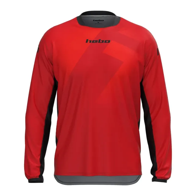Hebo Tech maglietta tecnica rossa traspirante UPF50