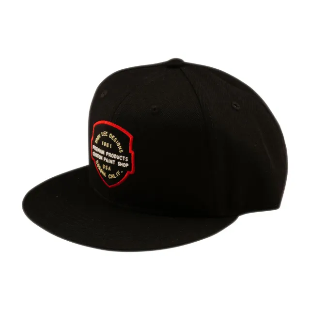 Troy Lee Designs Flat Bill Snapback Imprint cappello nero visiera piatta