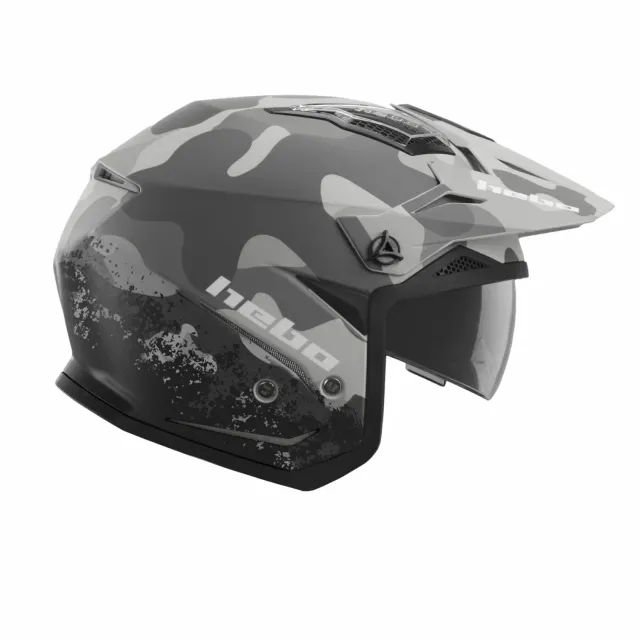 Hebo Zone 5 casco trial camo ECE 22-06