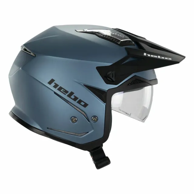 Hebo Zone 5 Duo casco trial blu opaco omologato