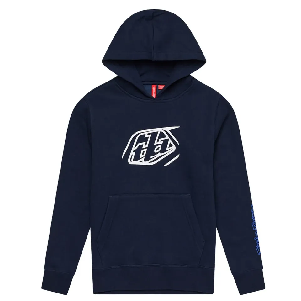 Troy Lee Designs Youth Pullover felpa Badge blu bimbo