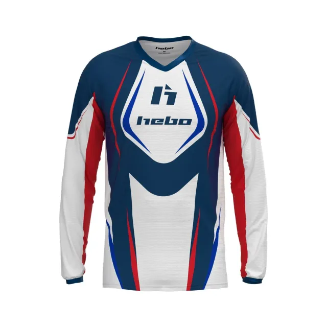 Hebo Pro Trial Classic maglia trial junior bianca traspirante