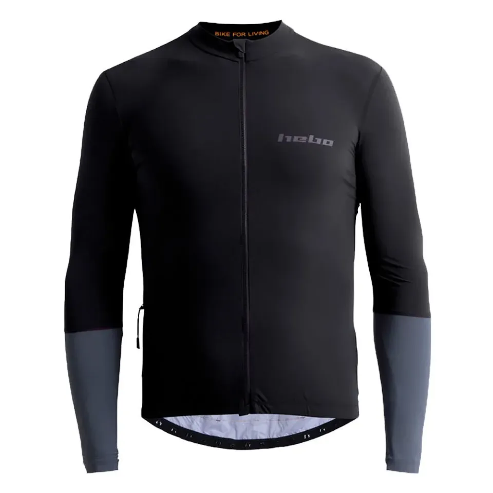 Hebo Volts L/S Maglia Bici Manica Lunga Nera