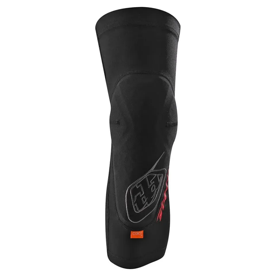 Troy Lee Designs Stage ginocchiere moto nero D3O