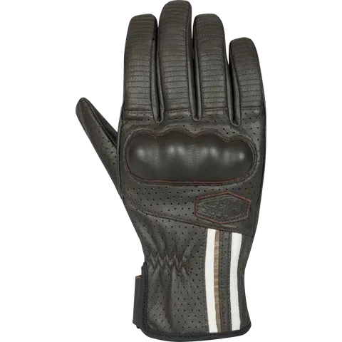 Segura Romeo Brown White guanti moto pelle touch