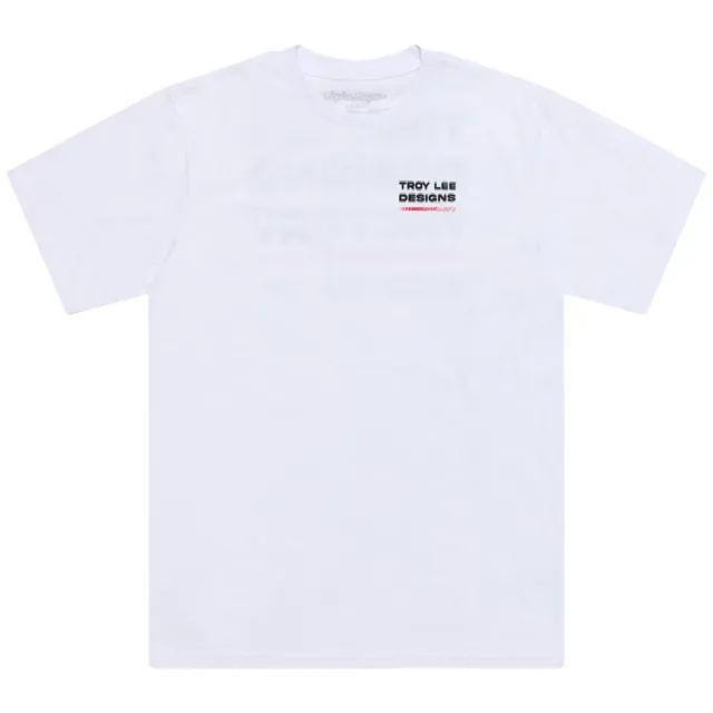 Troy Lee Designs Factory t-shirt uomo bianca manica corta