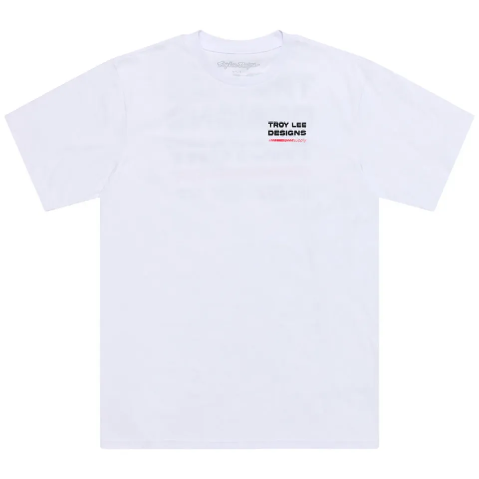 Troy Lee Designs Factory t-shirt uomo bianca manica corta