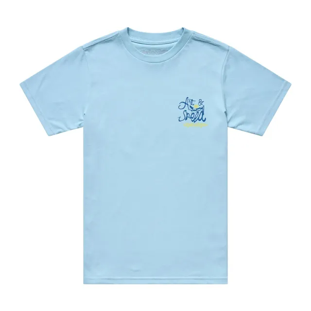 Troy Lee Designs Heritage t-shirt bambino blu manica corta