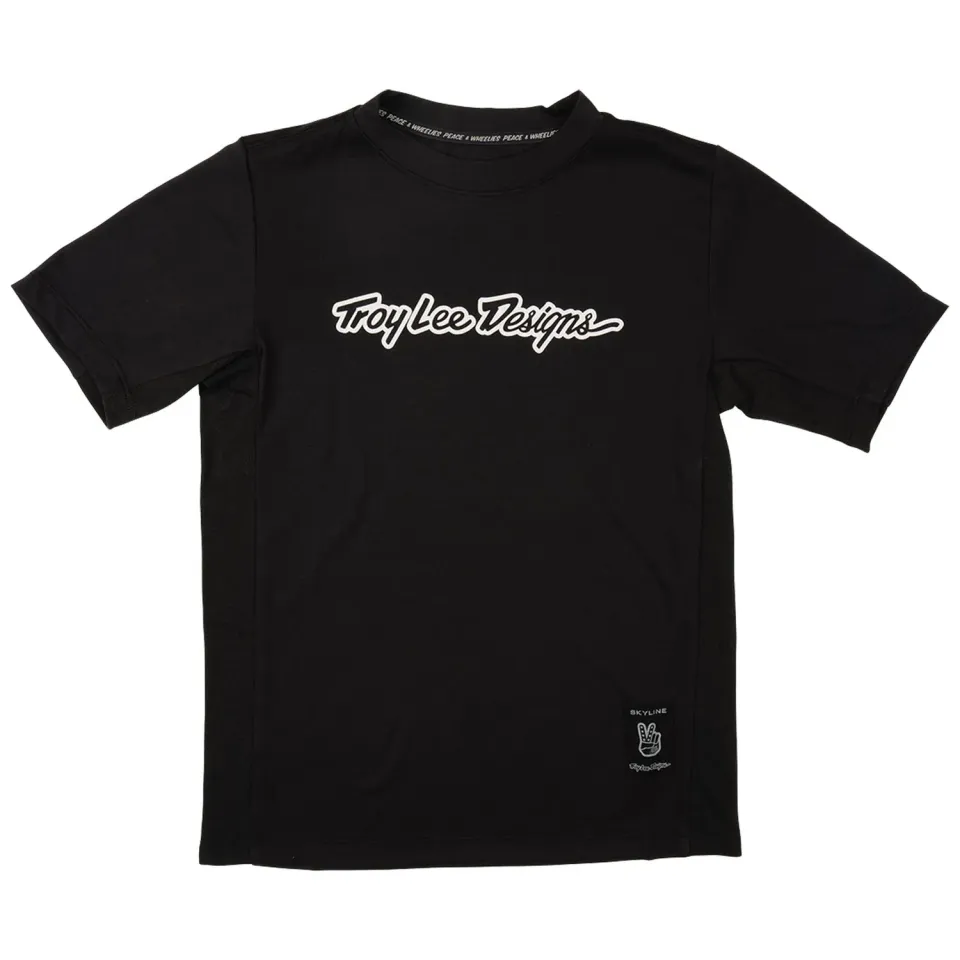 Troy Lee Designs Skyline Ride maglia mtb nera ragazzo traspirante