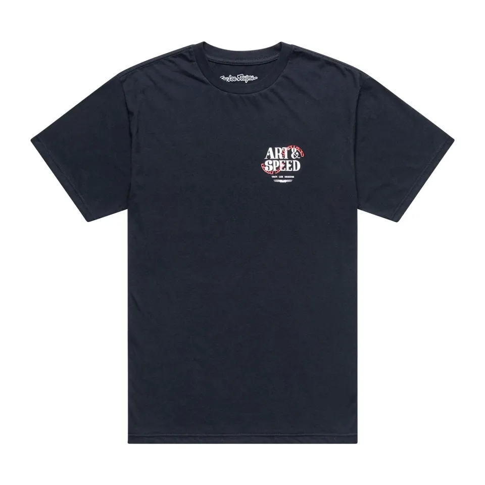 Troy Lee Designs Pink Slips t-shirt nera manica corta cotone