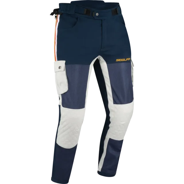Segura Mojo pantaloni moto tessuto blu-grigio S-4XL