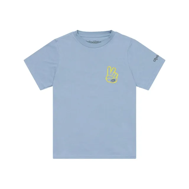 Troy Lee Designs Peace Out t-shirt bambino Smoke Blue cotone