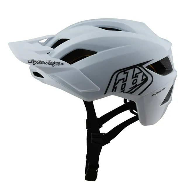 Troy Lee Designs Flowline Casco MTB Bianco Nero MIPS Leggero