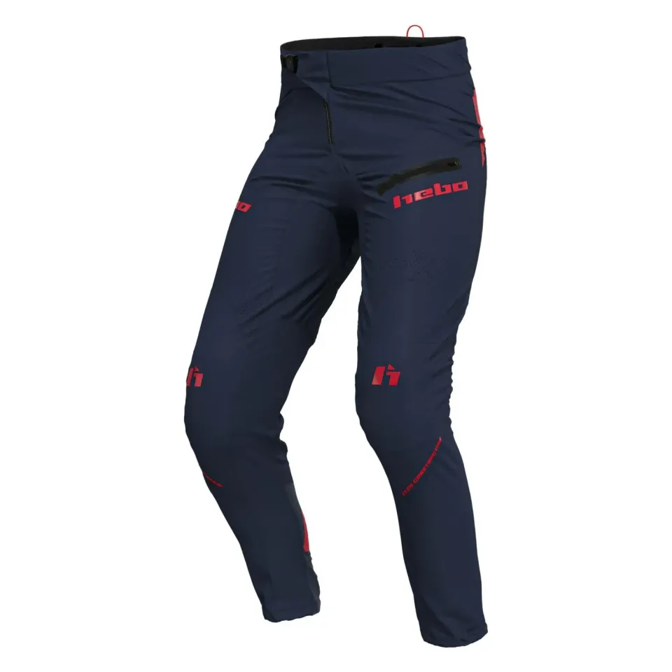 Hebo Tech HE3250A pantaloni trial blu con protezioni