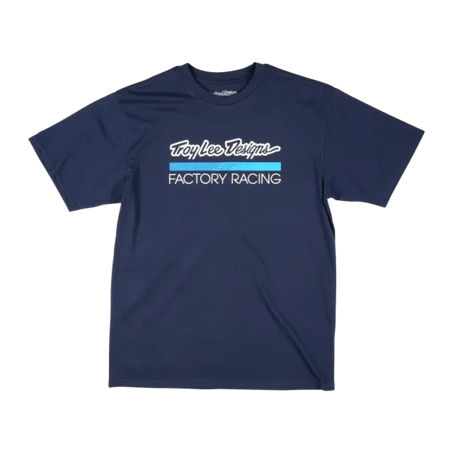 Troy Lee Designs Factory Racing t-shirt navy blu cotone