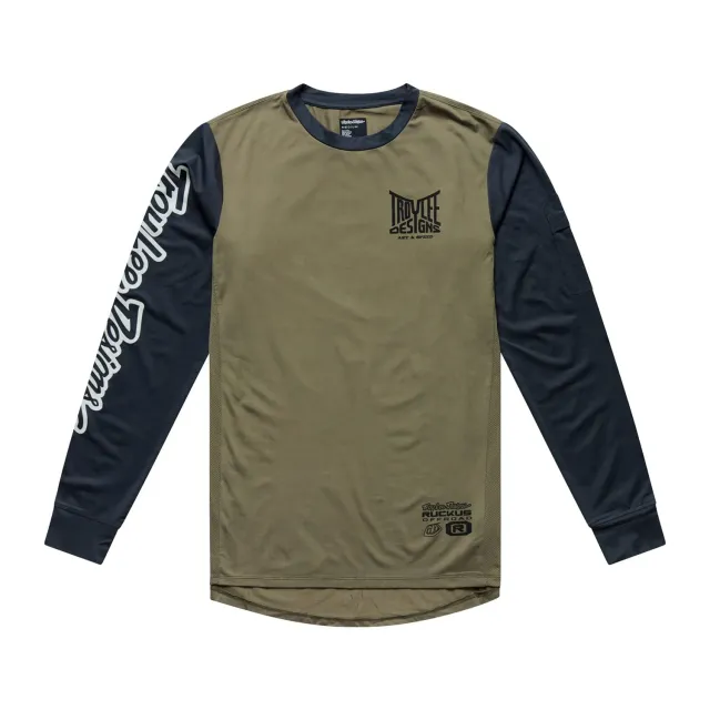 Troy Lee Designs Ruckus Offroad maglia cross army carbon manica lunga