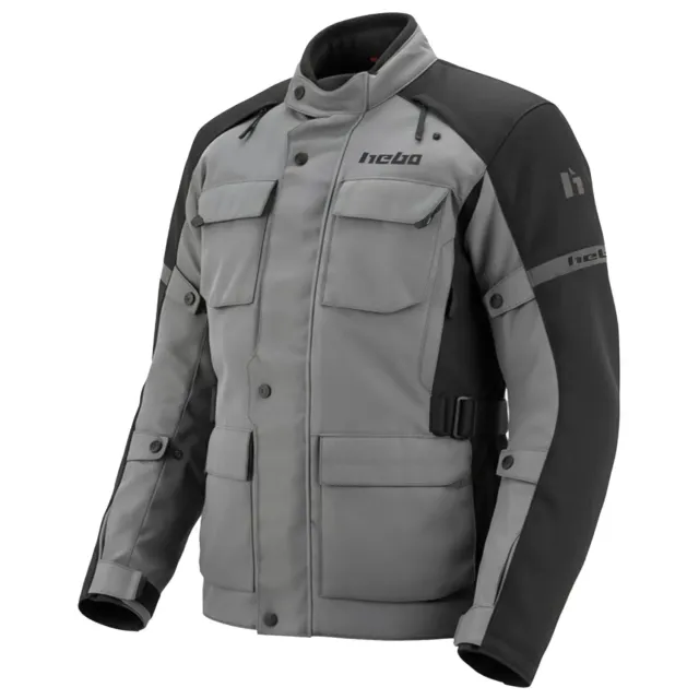 Hebo DS Explorer HE4741G giacca moto grigia impermeabile