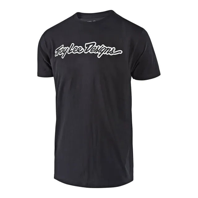 Troy Lee Designs Signature t-shirt nera maniche corte