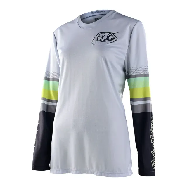 Troy Lee Designs GP maglia moto donna bianca manica lunga