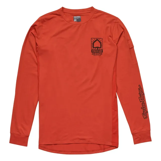 Troy Lee Designs Ruckus Ride Tee maglia mtb Brick manica lunga