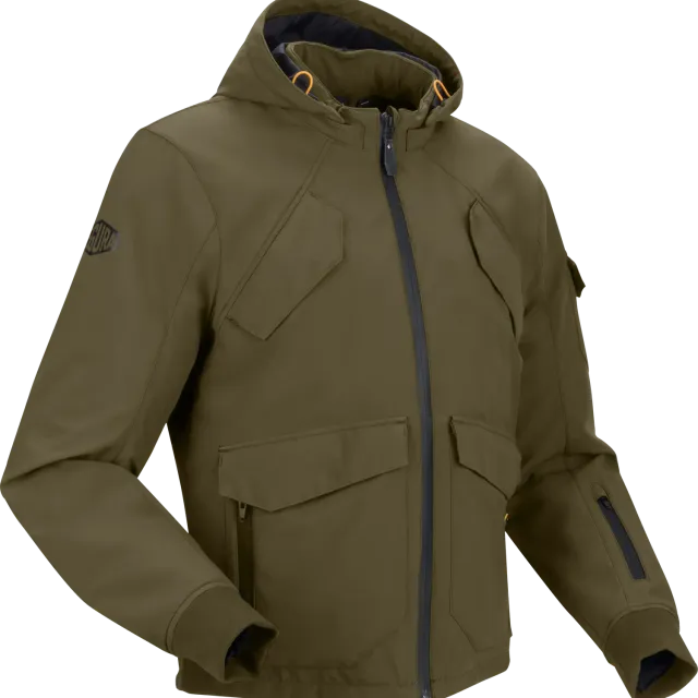 Segura Oswald giubbotto moto kaki softshell