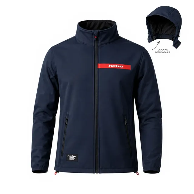 Hebo Paddock giacca invernale antivento nera