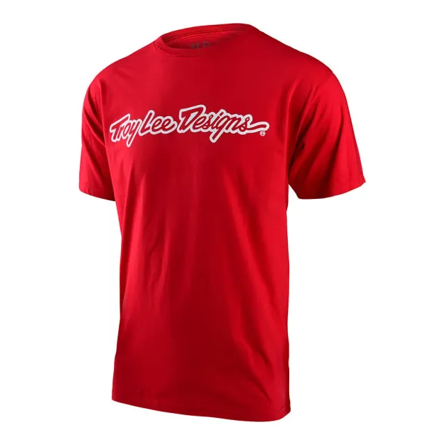 Troy Lee Designs Signature Tee t-shirt uomo Red