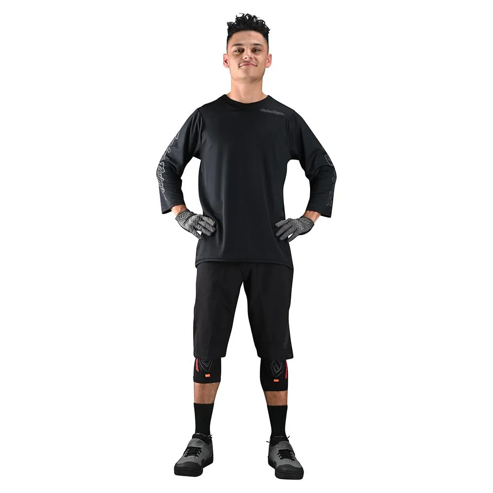 Troy Lee Designs Ruckus Solid Black maglia mtb manica 3/4