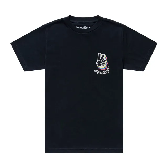 Troy Lee Designs Deuces t-shirt bambino nera manica corta