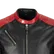 Segura Romeo giubbotto moto uomo pelle bufalo nero rosso