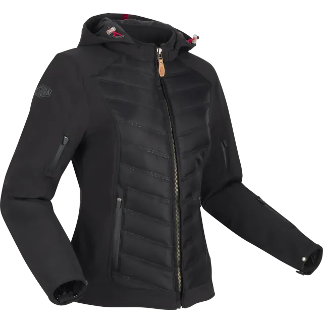 Segura Lady Natcho 2 giacca moto donna nero rosso softshell