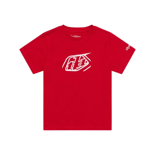 Troy Lee Designs Badge t-shirt ragazzo rossa manica corta
