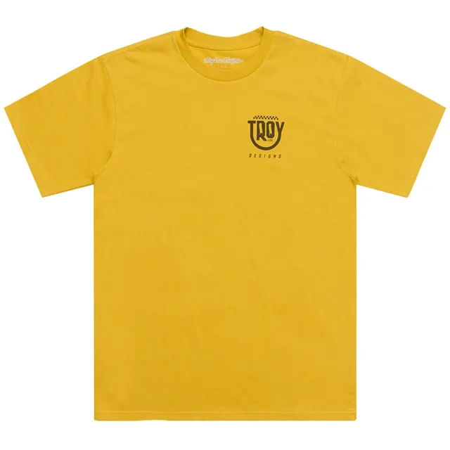 Troy Lee Designs Smiley t-shirt uomo Gold cotone
