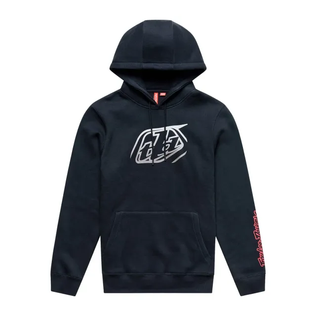 Troy Lee Designs Badge felpa cappuccio uomo Black Gray