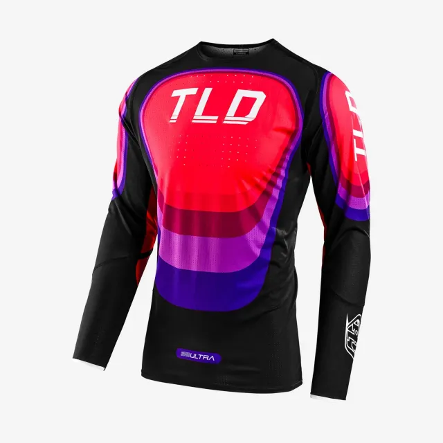 Troy Lee Designs SE Ultra Reverb maglia moto Black Glo Red