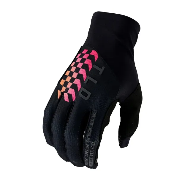 Troy Lee Designs Flowline Flipped guanti bici neri touch