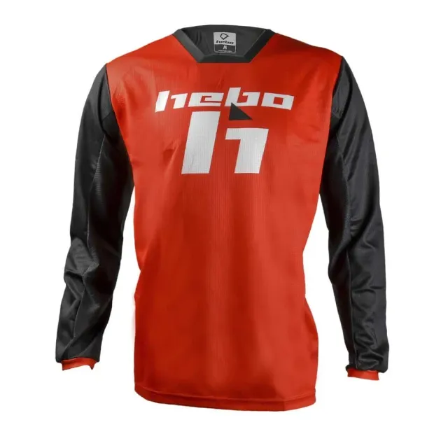 Hebo Scratch II T-shirt maglia enduro rossa