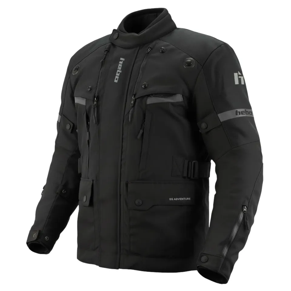 Hebo DS Adventure giacca moto nera impermeabile