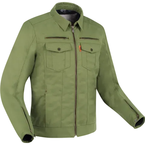 Segura Patrol Khaki giacca moto ventilata impermeabile