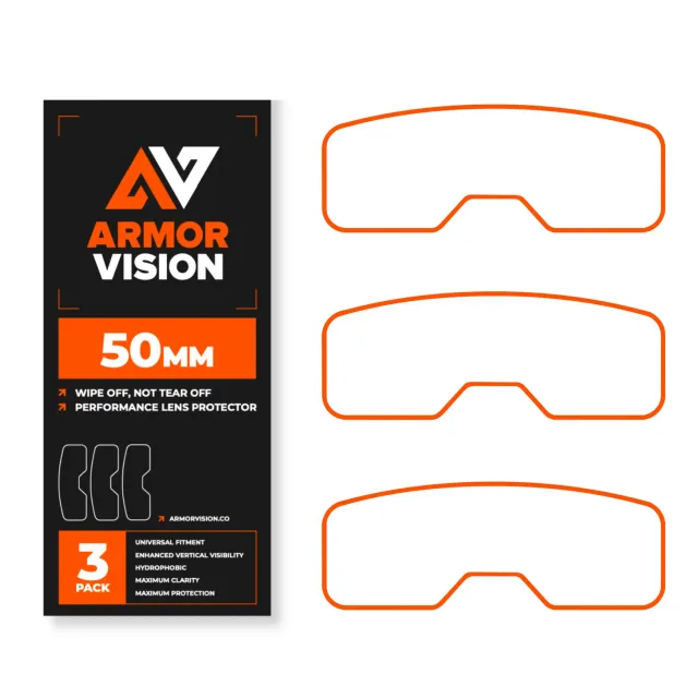 Armor Vision 2.0 HPPF pellicola maschera 50 mm idrofobica