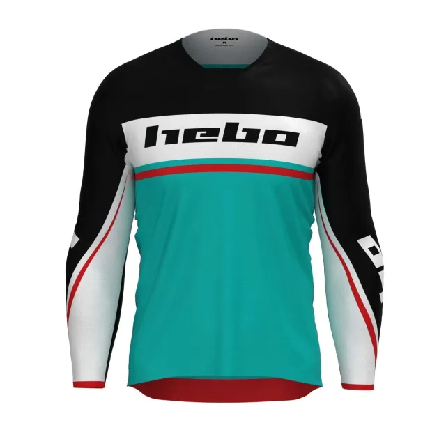 Hebo Scratch Fit maglia cross turchese traspirante