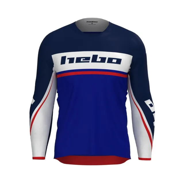 Hebo MX Scratch maglia cross blu traspirante