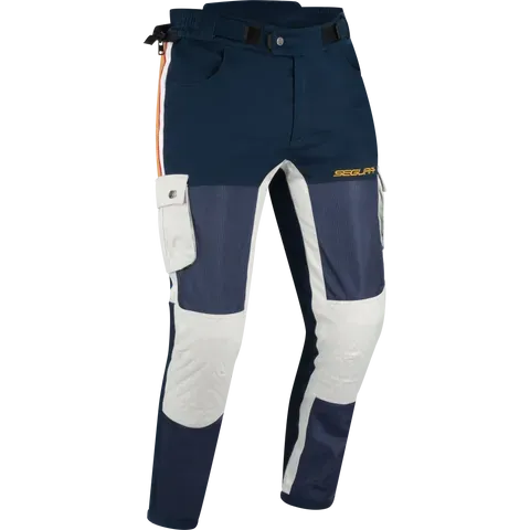 Segura Mojo pantaloni moto blu navy grigio slim protezioni