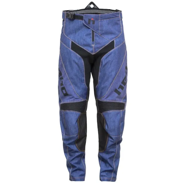 Hebo Stratos HE3556 pantaloni motocross blu