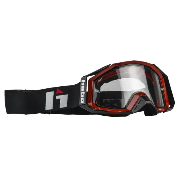 Hebo Quantum II HG1007 maschera moto nera antiappannante